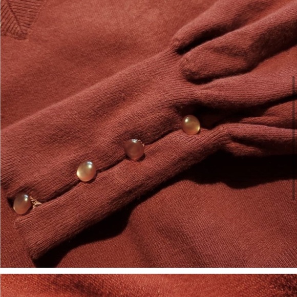 Simons Créer Vert bamboo sweater dress M - Picture 4 of 6